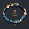 12 Constellation Bracelet Zodiac Cosmic Galaxy Bracelet 1pc Cosmic Galaxy Imperial Green Natural Stone Eight Planets Ladies Pendant Libra Virgo Sagittarius Jewelry Valentine's Day Couple Gift