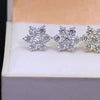 New Men's And Women's 3.5mm Hip Hop Jewellery 925 Sterling Silver Earrings With Moissanite Flower Earrings Party Event Men And Women Friends