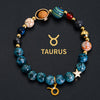 12 Constellation Bracelet Zodiac Cosmic Galaxy Bracelet 1pc Cosmic Galaxy Imperial Green Natural Stone Eight Planets Ladies Pendant Libra Virgo Sagittarius Jewelry Valentine's Day Couple Gift