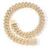 Iced Out Chains Miami Cuban Link Necklace Luxury Micro Paved Cuban Chain