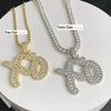 Letter XO Pendant Necklace Gold Silver Color AAA+ Charm Men