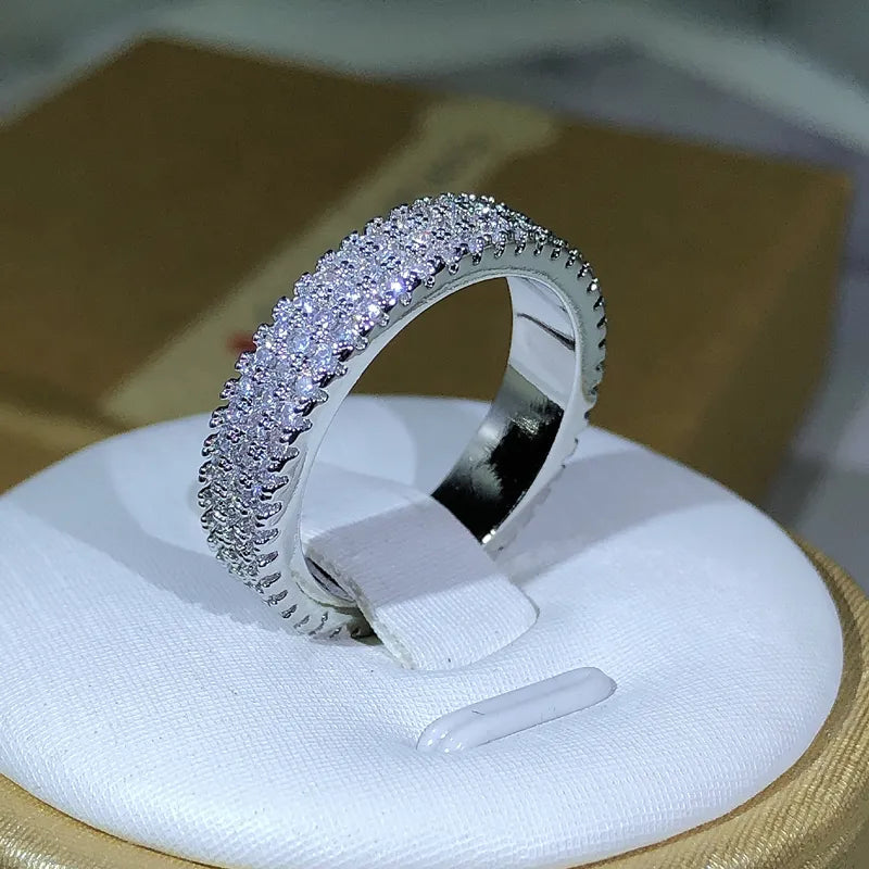 Ring 925 Sterling silver Micro Pave AAAAA cz Jewelry