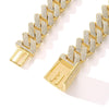 Iced Out Chains Miami Cuban Link Necklace Luxury Micro Paved Cuban Chain