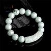 Jade Beads Bracelet Exquisite Fashion Fine Jewelry Natural Myanmar A-goods Jadeite Blessing Flower Pattern Curved Strip 13mm Ice