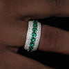 D VVS Moissanite Finger Rings Bling 925 Silver Rings For Women Men Engagement Party Jewelry