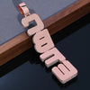 Customized Name Pendant Necklace Women Men Iced Out Prong Setting Personalized Charm Diamond Cz