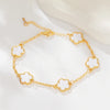 Luxury Classic Five Flower Bracelet Adjustable Five-Pointed Star Wristband Chain For Women Fashion Party Jewelry Gift Clover