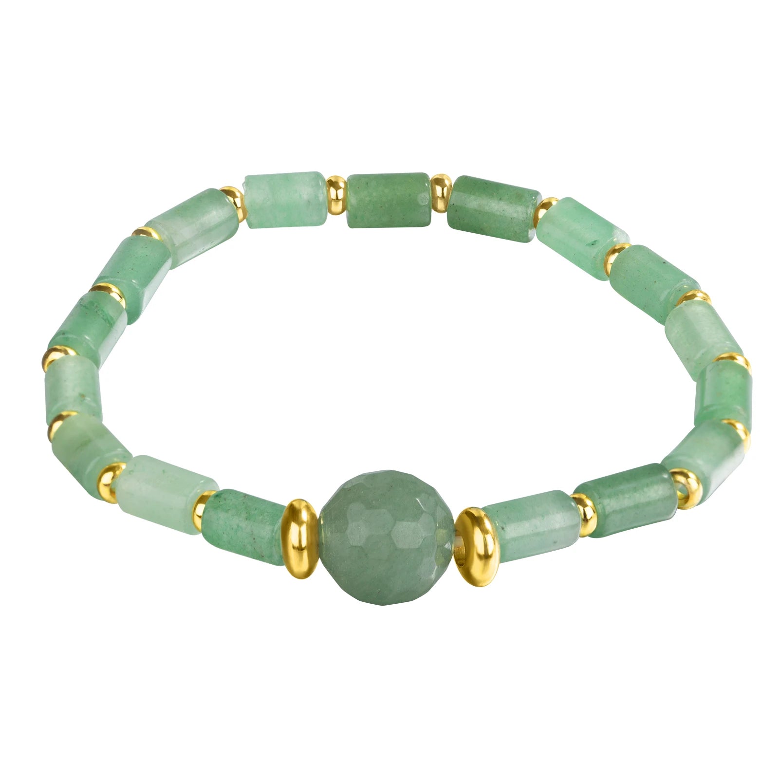 Genuine Green Aventurine Pastel Jade Green Dainty Stretch Beaded Bracelet For Men Women Fashion Handmade Gemstone Jewelry Gifts