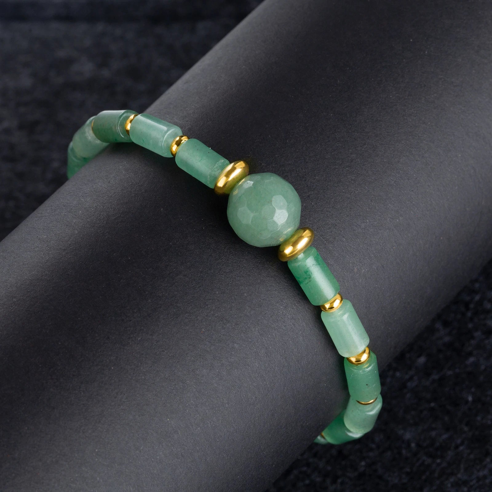 Genuine Green Aventurine Pastel Jade Green Dainty Stretch Beaded Bracelet For Men Women Fashion Handmade Gemstone Jewelry Gifts