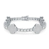 Moissanite Clover Tennis Lucky Bracelet 6.5~8.5inch Full Diamonds  Jewelry Personalized customization S925 Silver