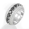 D VVS Moissanite Finger Rings Bling 925 Silver Rings For Women Men Engagement Party Jewelry