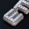 Customized Name Pendant Necklace Women Men Iced Out Prong Setting Personalized Charm Diamond Cz