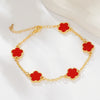 Luxury Classic Five Flower Bracelet Adjustable Five-Pointed Star Wristband Chain For Women Fashion Party Jewelry Gift Clover