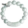 Jade Beads Bracelet Exquisite Fashion Fine Jewelry Natural Myanmar A-goods Jadeite Blessing Flower Pattern Curved Strip 13mm Ice