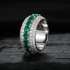 D VVS Moissanite Finger Rings Bling 925 Silver Rings For Women Men Engagement Party Jewelry
