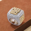 Moissanite Custom Rings For Men 925 Silver Custom Letter Name Championship Ring Hip Hop Luxury Jewelry Personalized Baguette