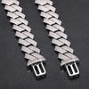 Big 20mm 4 Rows Iced Out Necklaces Cuban Link Chain Necklaces for Men Women Zircon Hip Hop Goth Choker Free Shipping