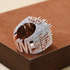 Moissanite Custom Rings For Men 925 Silver Custom Letter Name Championship Ring Hip Hop Luxury Jewelry Personalized Baguette