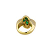 Charm Four Leaf Clover Ring Gold Silver Color Cubic Zirconia Flower Classic Ring For Gift