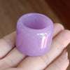 Natural Nephrite Green Jade Ring Men Healing Gemstone Fine Jewelry Genuine Hetian Jades Dragon Thumb Rings Wide Band Anillos