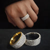 Luxury Ring Crystal Geometric Finger Ring Fashion Jewelry Weddings Engagement Party Gift