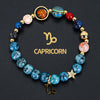 12 Constellation Bracelet Zodiac Cosmic Galaxy Bracelet 1pc Cosmic Galaxy Imperial Green Natural Stone Eight Planets Ladies Pendant Libra Virgo Sagittarius Jewelry Valentine's Day Couple Gift