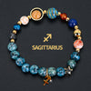 12 Constellation Bracelet Zodiac Cosmic Galaxy Bracelet 1pc Cosmic Galaxy Imperial Green Natural Stone Eight Planets Ladies Pendant Libra Virgo Sagittarius Jewelry Valentine's Day Couple Gift