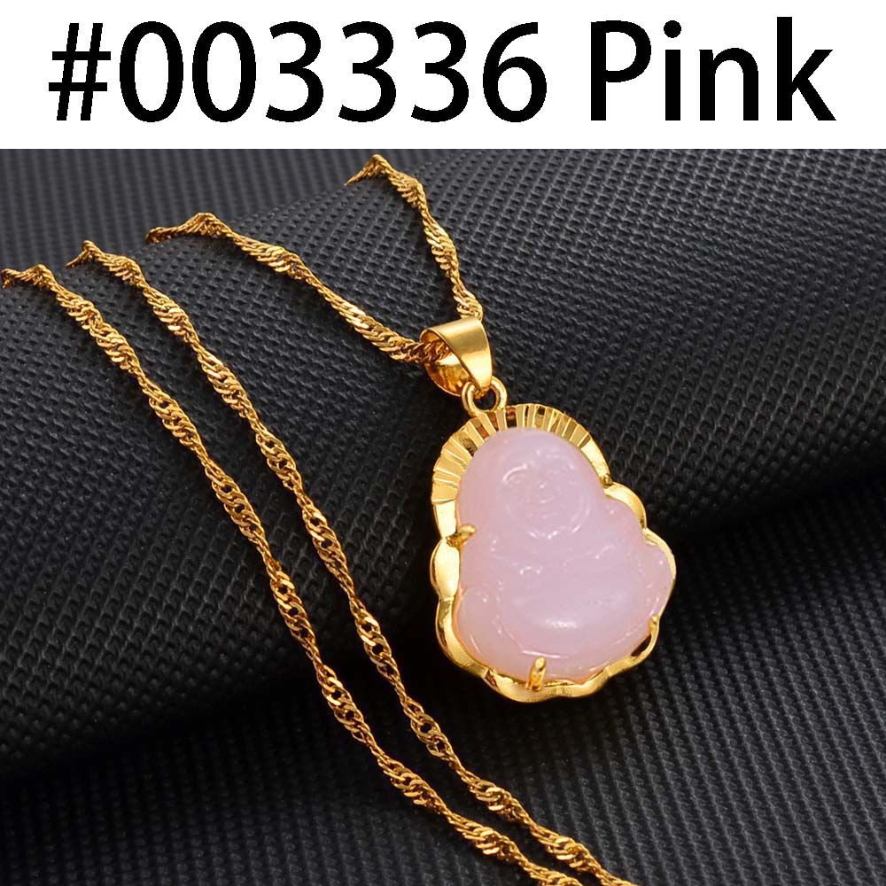 Anniyo Buddha Pendant AAA+ Necklaces Women Girls Amulet Chinese Maitreya Necklace Jewelry