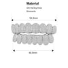 Custom Moissanite S925 Silver Teeth Grillz Silver Real Diamond Bling Tooth Grills For Men Women High-End Jewelry Pass Test