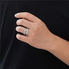 Heart Shape Adjustable Ring AAA+ For Men Women Bling Micro Pave CZ Stone Jewelry