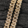 15MM Baguette AAA+ Choker Necklace Iced Out Cuban Link 2 Colors CZ Necklaces Hip Hop Jewelry