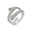 Heart Shape Adjustable Ring AAA+ For Men Women Bling Micro Pave CZ Stone Jewelry