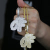 Baguette Letters OTF Pendant AAA+ Necklace Iced Out Men Women Hip Hop Jewelry Free Shipping