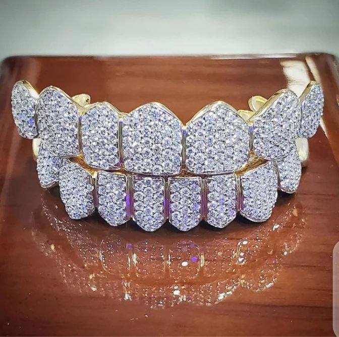 Grillz Diamond VVS Hand Prong Set Teeth Each