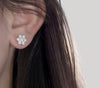 925 Silver Gold Stud Earrings VVS Moissanite Diamond