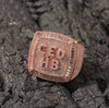 Custom Micro Pave  Ring AAA+ Men Woman  Name Logo